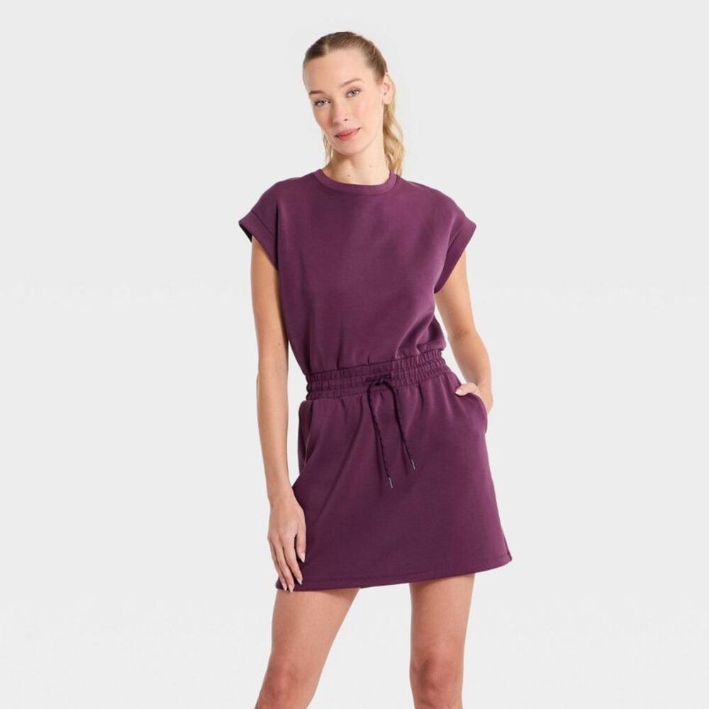 Women's Airy Sleek Dress - Dark Purple XXL